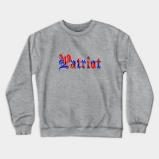 Red and Blue PATRIOT Design Crewneck Sweatshirt